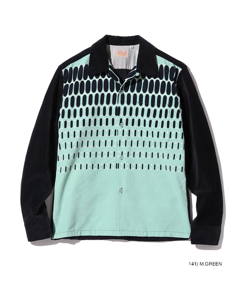 SE29170 / STYLE EYES Mid 1950s Style Corduroy Sports Shirt “ELVIS DOT”
