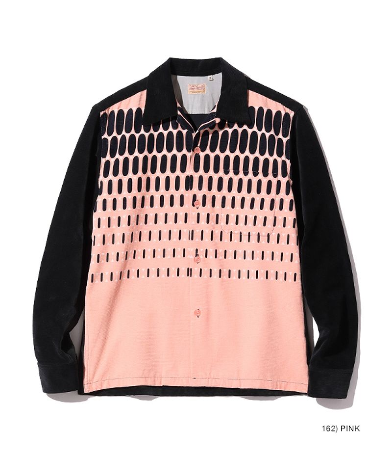 SE29170 / STYLE EYES Mid 1950s Style Corduroy Sports Shirt “ELVIS DOT”