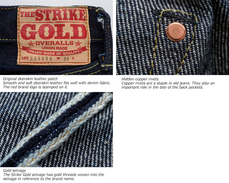 The Strike Gold SG9903 Extra Hard Series 24.8oz Selvedge Jeans - Classic Straight
