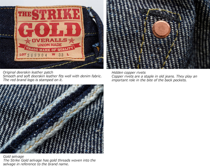 The Strike Gold SG9904 Extra Hard Series 24.8oz Selvedge Jeans - Regular Tapered