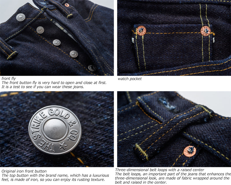 The Strike Gold SG9903 Extra Hard Series 24.8oz Selvedge Jeans - Classic Straight