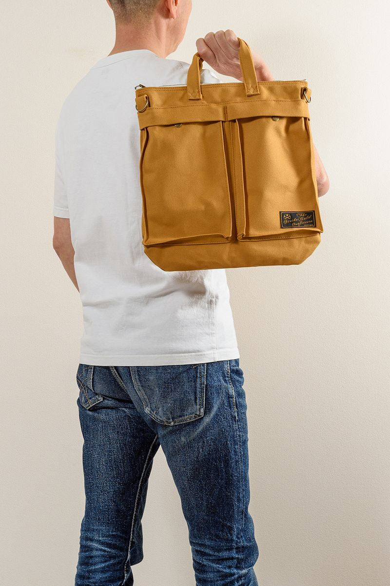 SGA2302 / The Strike Gold Sail-Cloth Small Helmet Bag