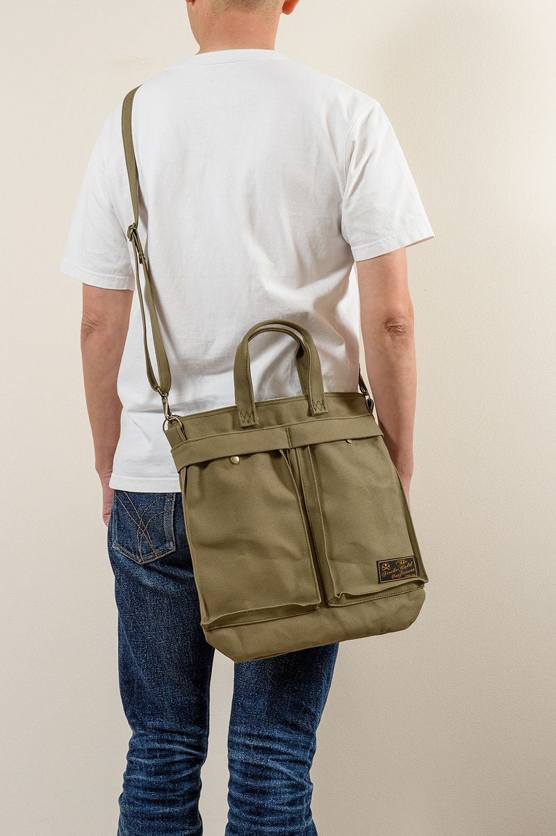 SGA2302 / The Strike Gold Sail-Cloth Small Helmet Bag