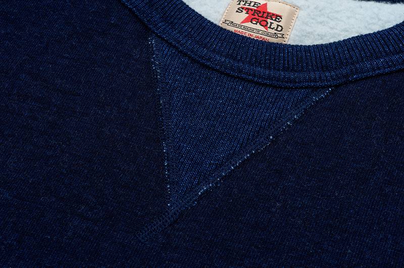 SGC2301 / The Strike Gold Indigo yarn dyed LoopWheel Sweat Shirt