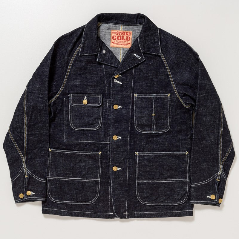 SGJ001 / The Strike Gold Original 15oz Seledge Denim CHORE COAT