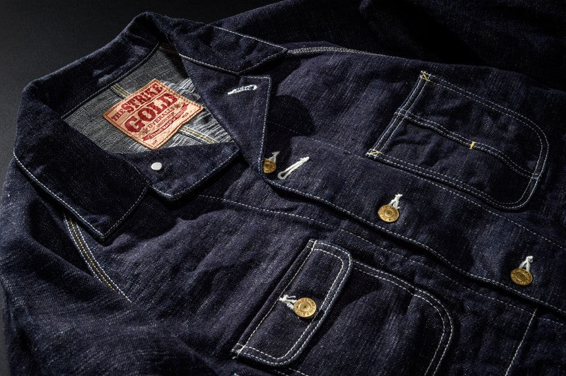SGJ001 / The Strike Gold Original 15oz Seledge Denim CHORE COAT