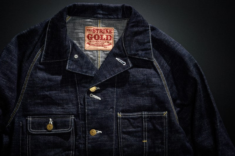 SGJ001 / The Strike Gold Original 15oz Seledge Denim CHORE COAT