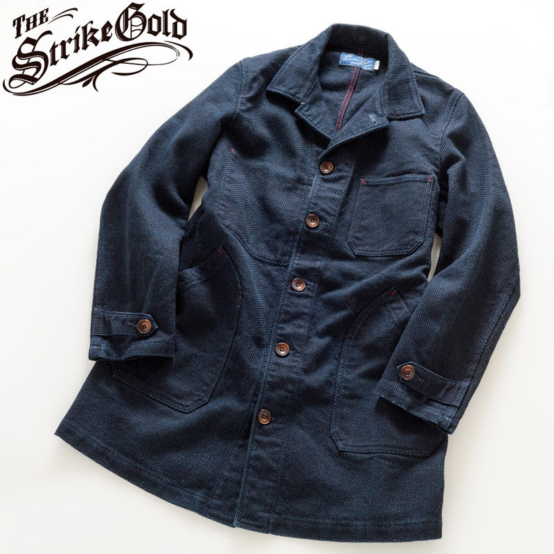 SGJ002 / The Strike Gold INDIGO SASHIKO SHOP COAT