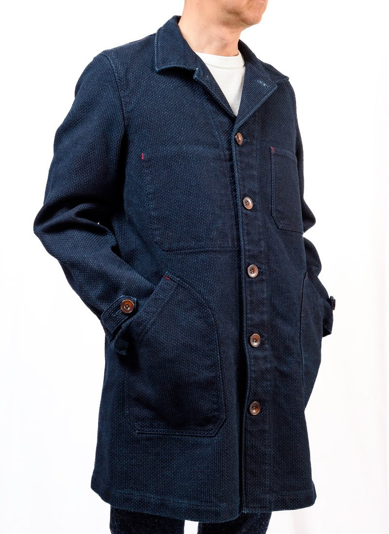 SGJ002 / The Strike Gold INDIGO SASHIKO SHOP COAT
