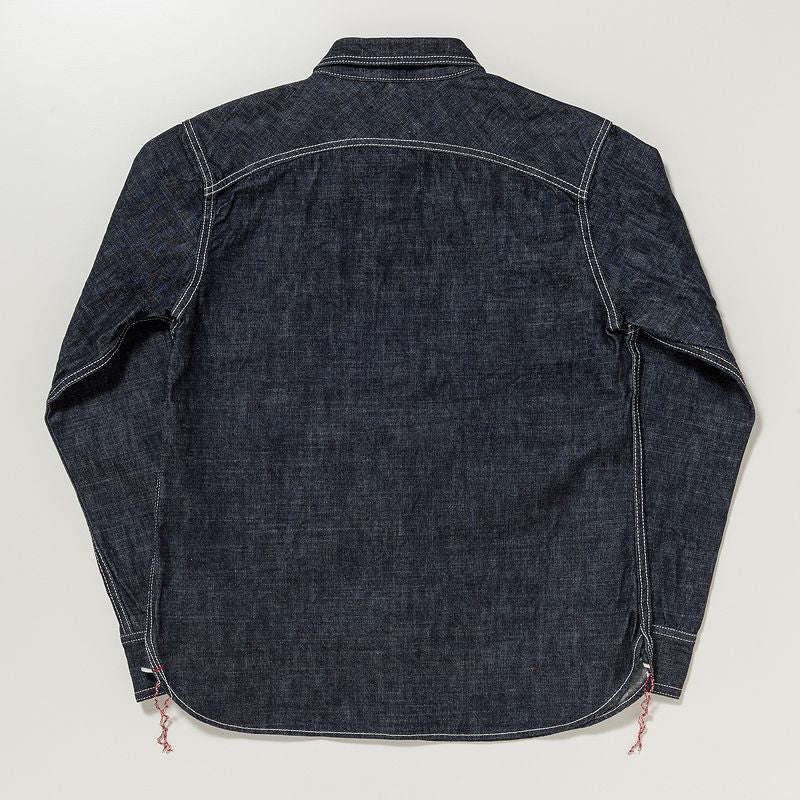 SGS001 / The Strike Gold 10oz Gray Slub Selvedge Denim Work Shirt