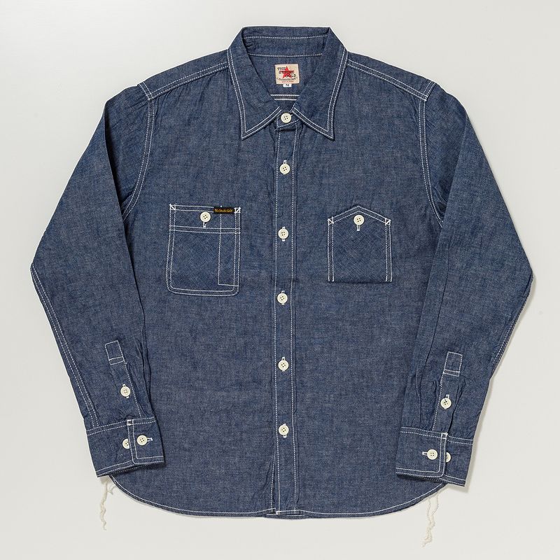 SGS2301 / The Strike Gold Selvedge Chambray Work Shirt
