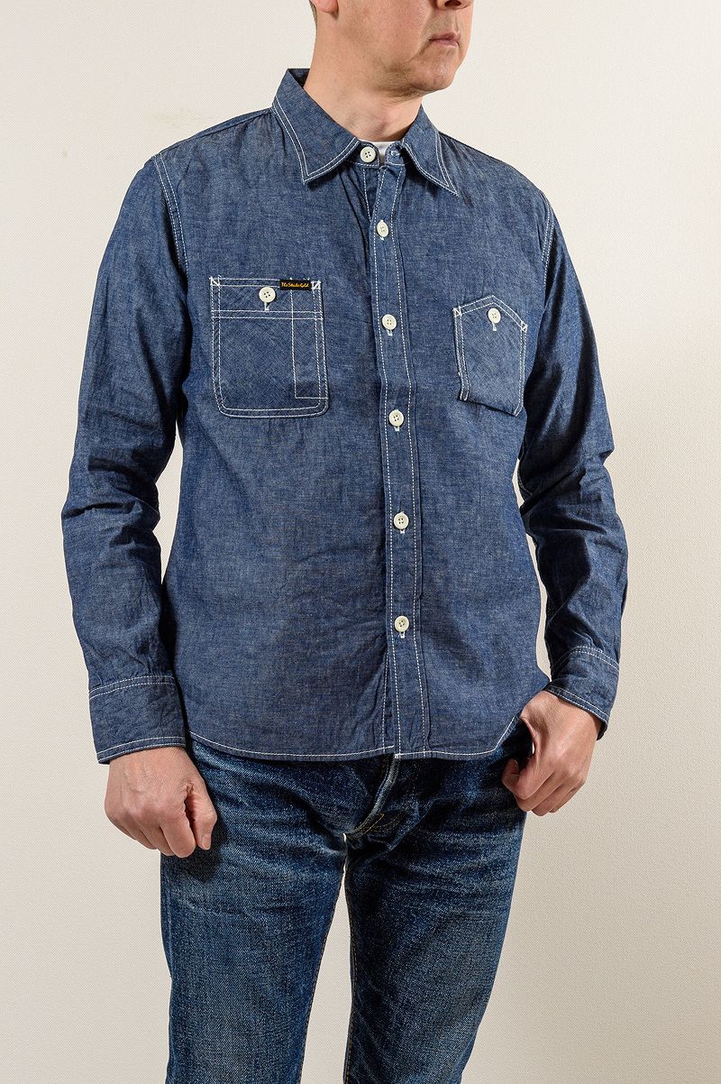 SGS2301 / The Strike Gold Selvedge Chambray Work Shirt