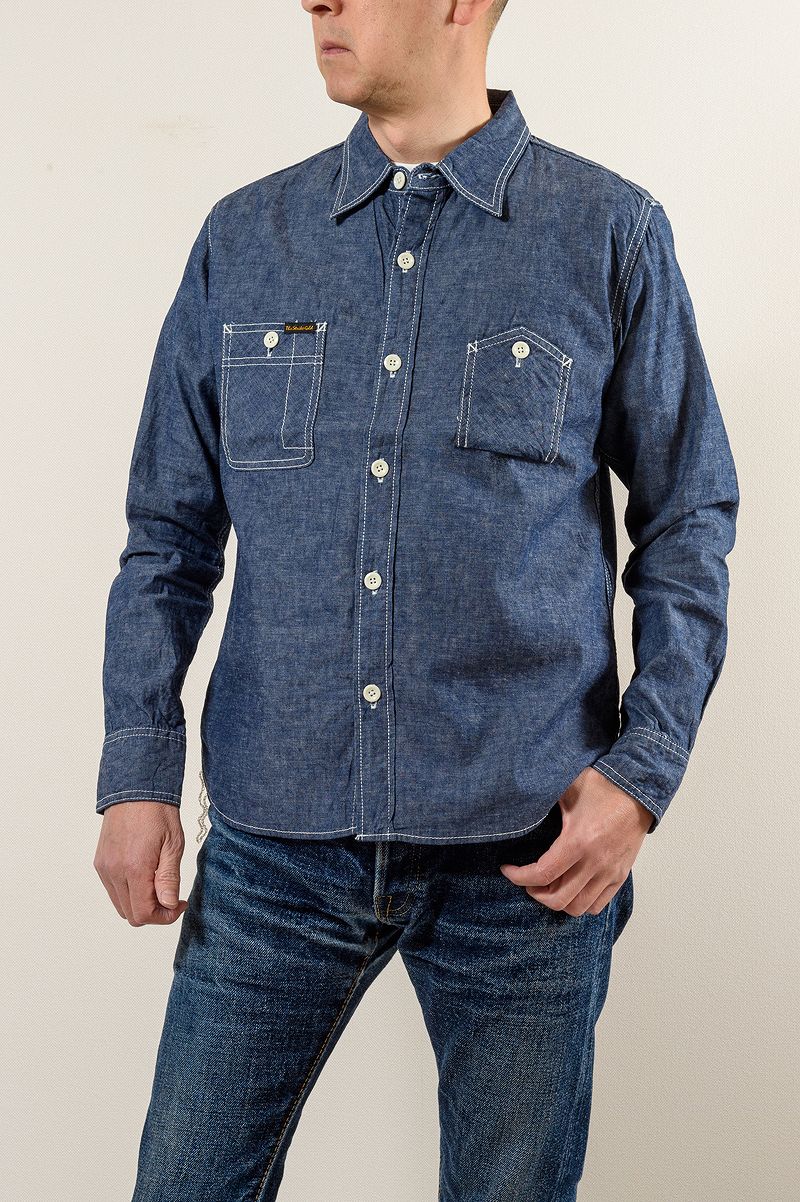 SGS2301 / The Strike Gold Selvedge Chambray Work Shirt