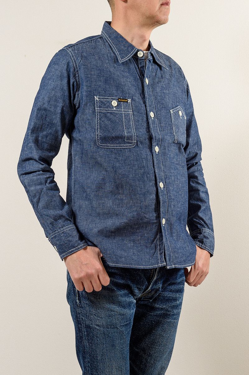 SGS2301 / The Strike Gold Selvedge Chambray Work Shirt