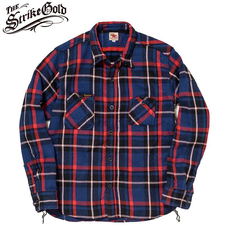 SGS2304 / The Strike Gold Heavy Nel Check Work Shirt