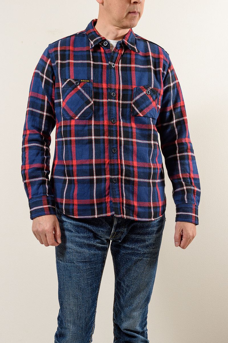 SGS2304 / The Strike Gold Heavy Nel Check Work Shirt