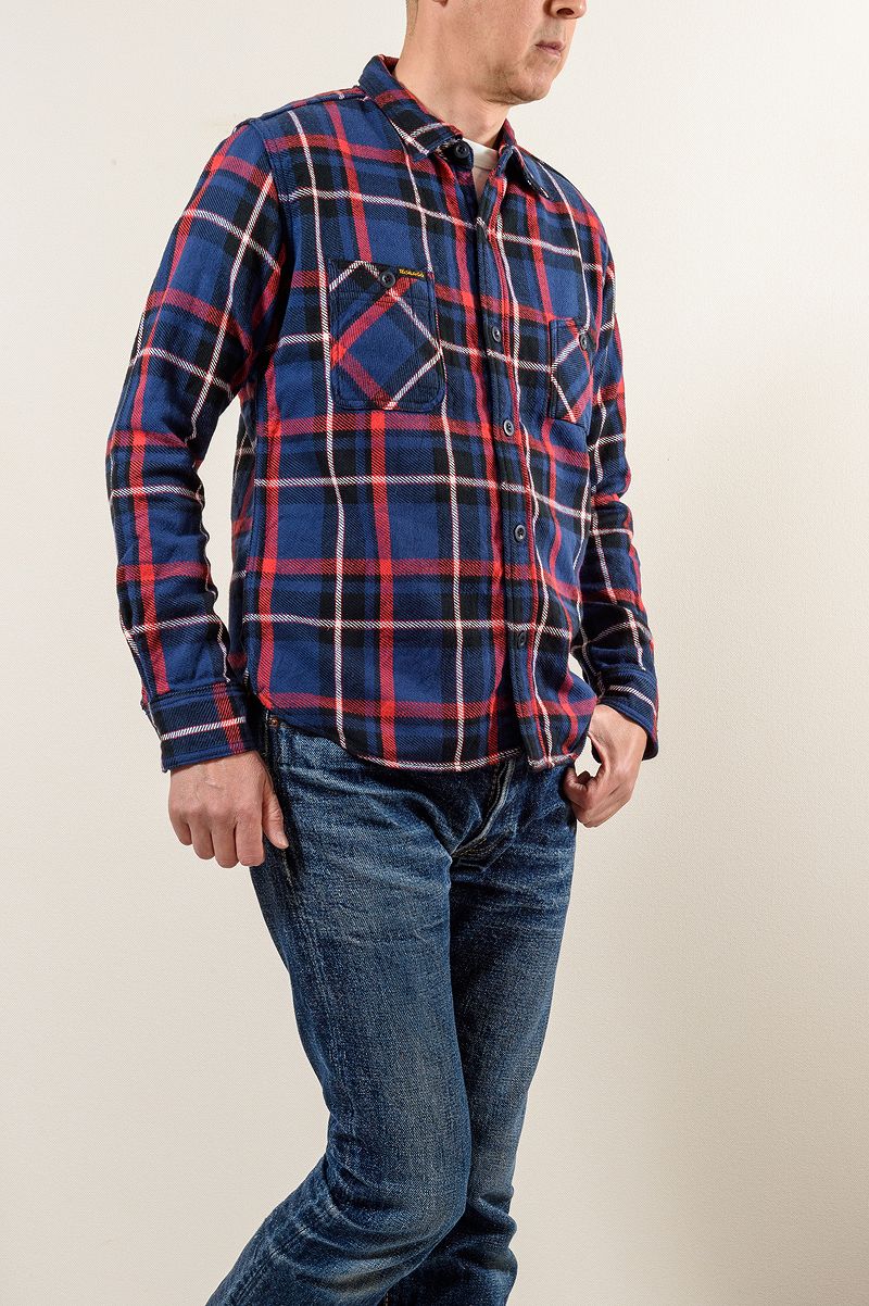 SGS2304 / The Strike Gold Heavy Nel Check Work Shirt