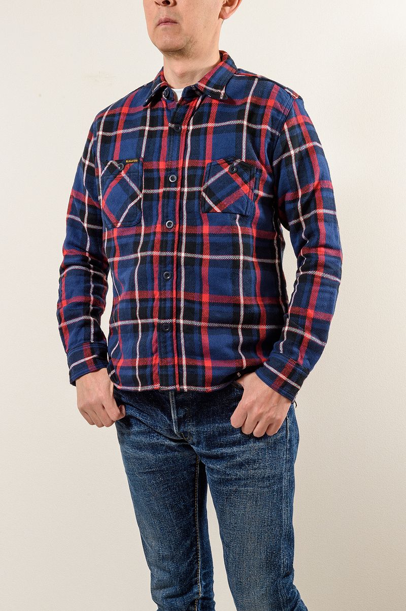 SGS2304 / The Strike Gold Heavy Nel Check Work Shirt
