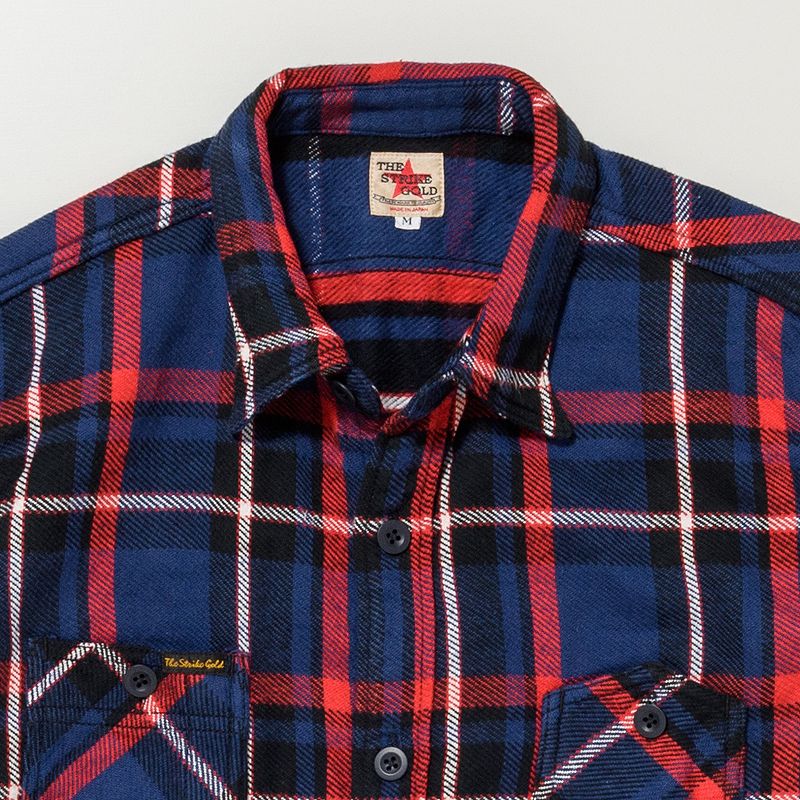 SGS2304 / The Strike Gold Heavy Nel Check Work Shirt