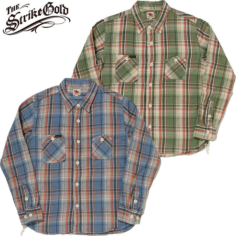 SGS2305 / The Strike Gold Loose Nel Check Work Shirt