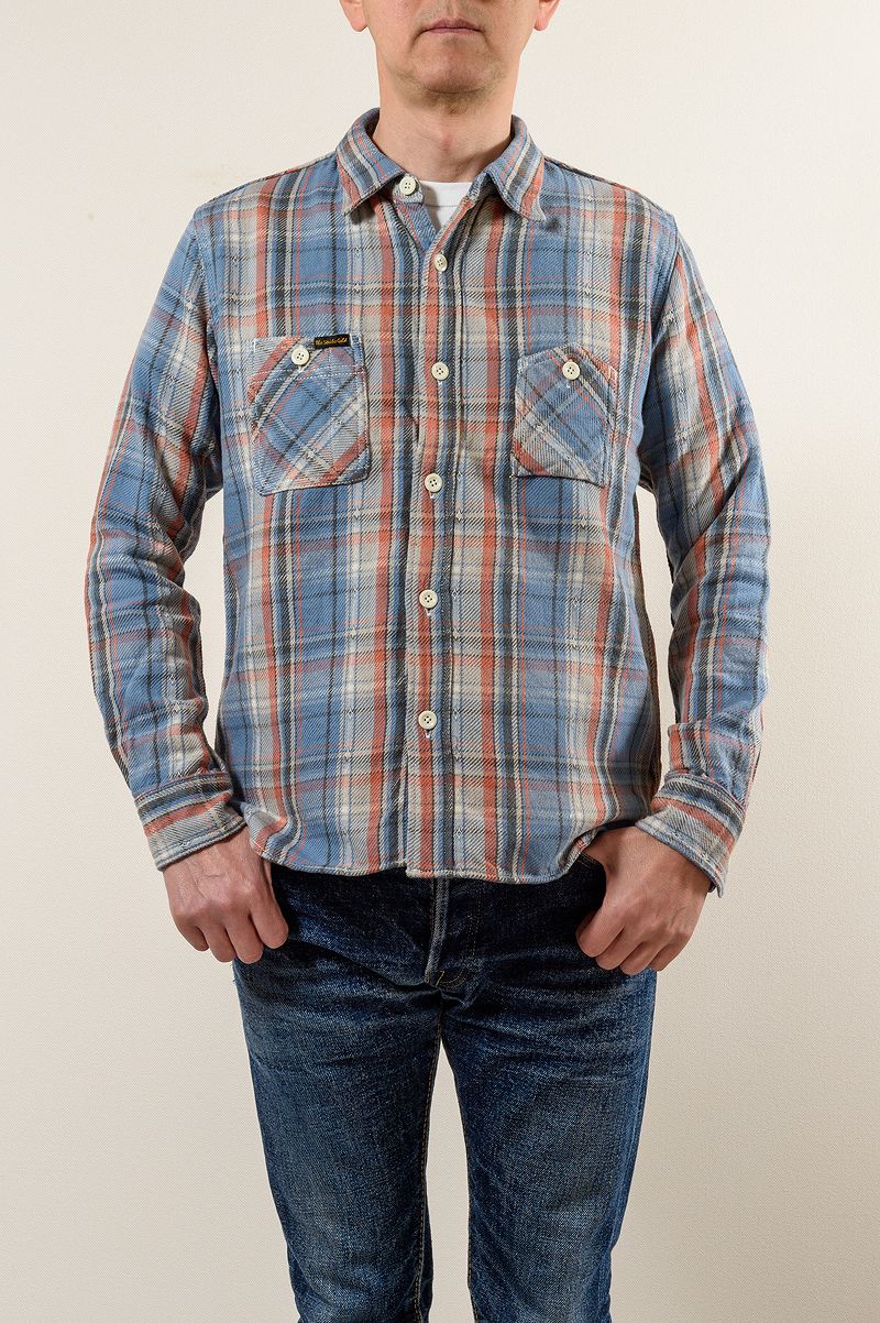 SGS2305 / The Strike Gold Loose Nel Check Work Shirt