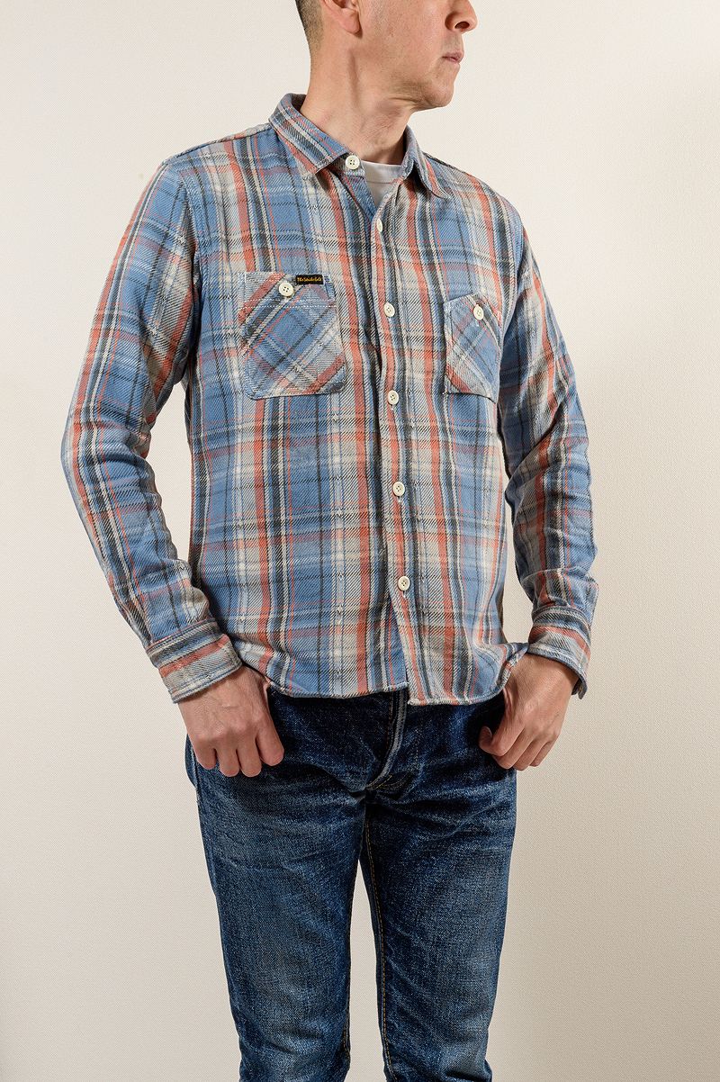 SGS2305 / The Strike Gold Loose Nel Check Work Shirt
