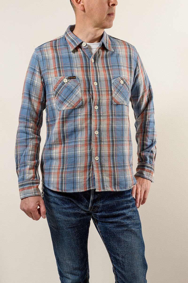 SGS2305 / The Strike Gold Loose Nel Check Work Shirt