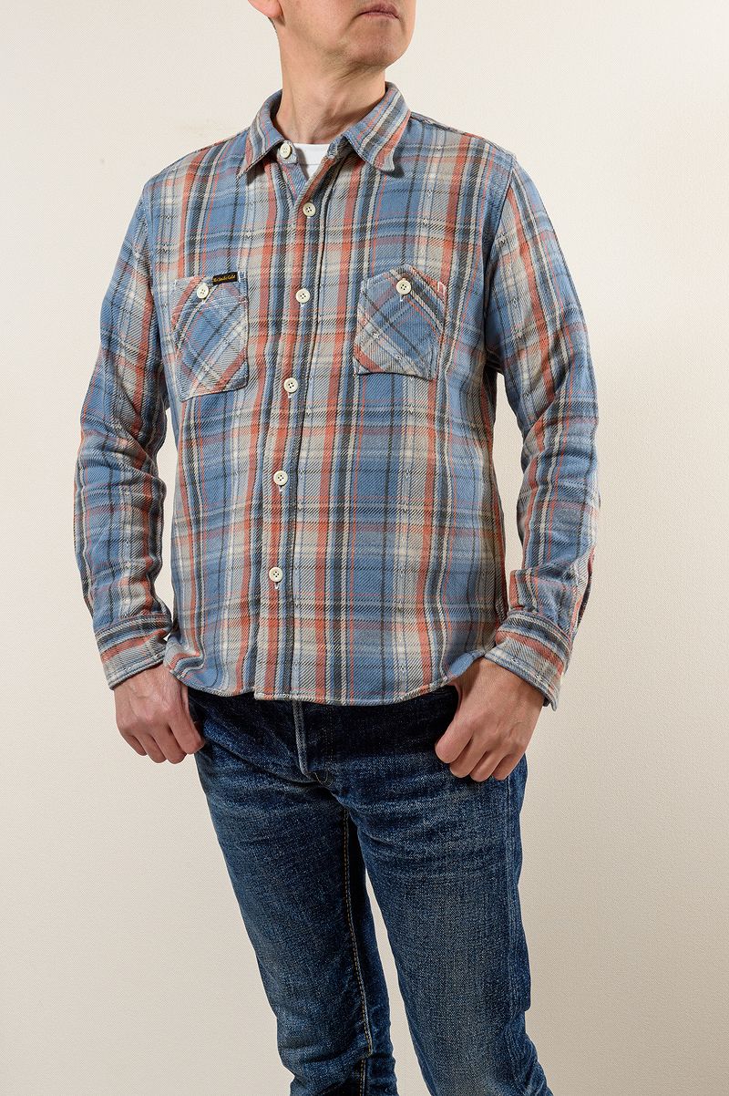 SGS2305 / The Strike Gold Loose Nel Check Work Shirt
