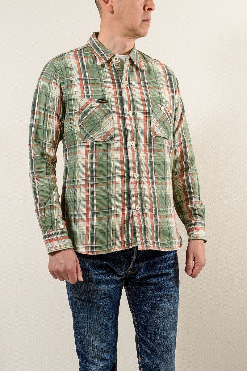 SGS2305 / The Strike Gold Loose Nel Check Work Shirt