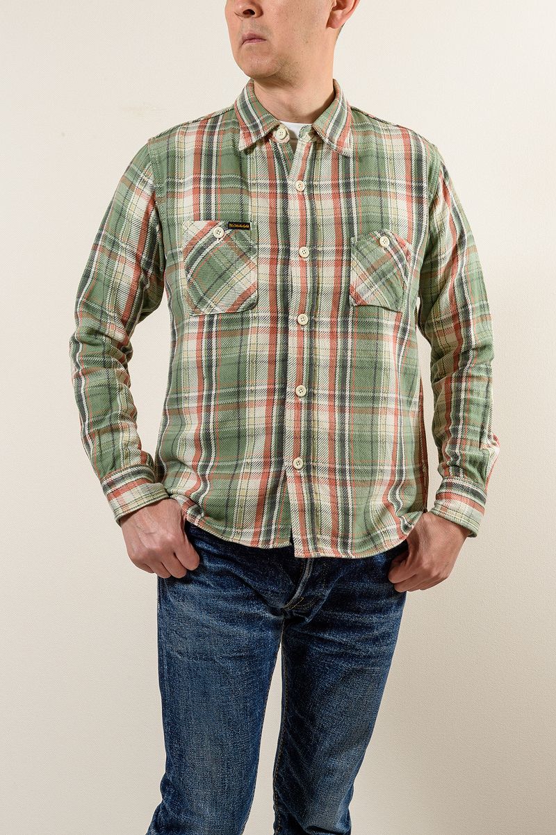 SGS2305 / The Strike Gold Loose Nel Check Work Shirt