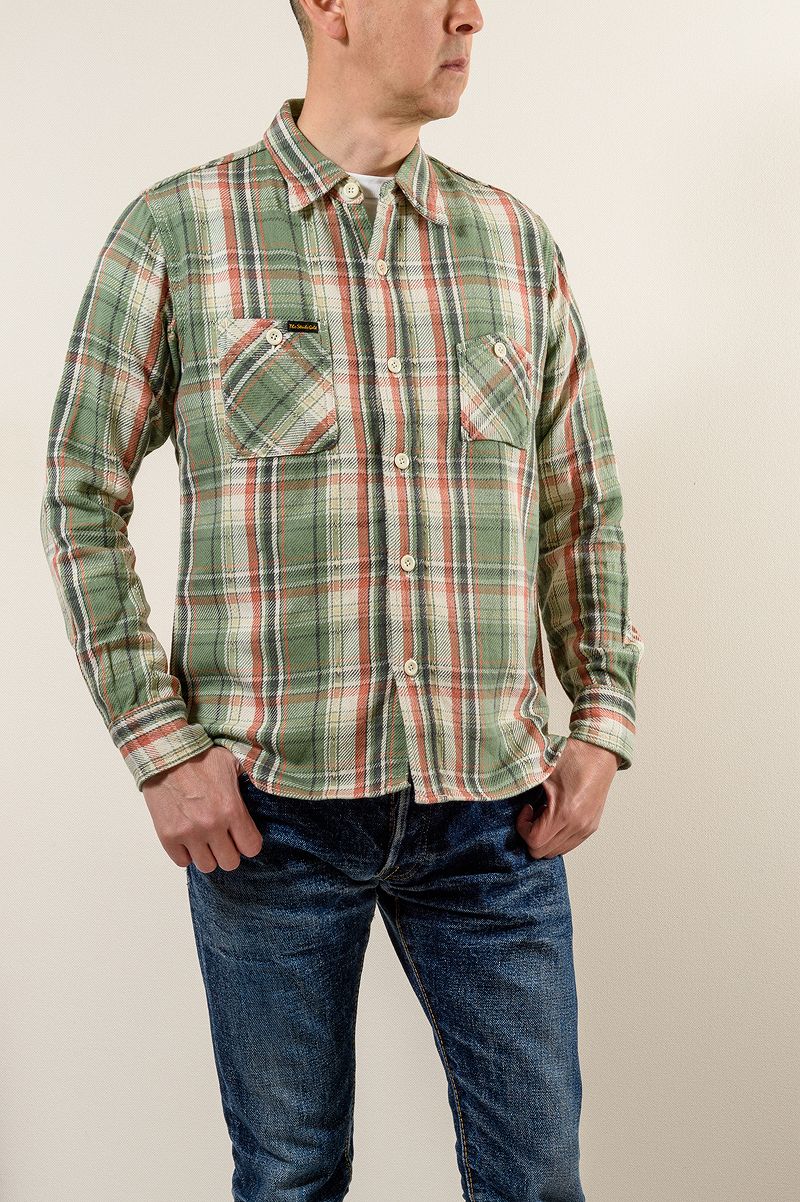 SGS2305 / The Strike Gold Loose Nel Check Work Shirt