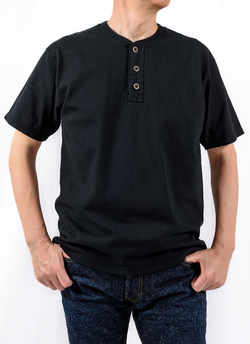 SGT2401 The Strike Gold Heavy Henry-neck T-shirts