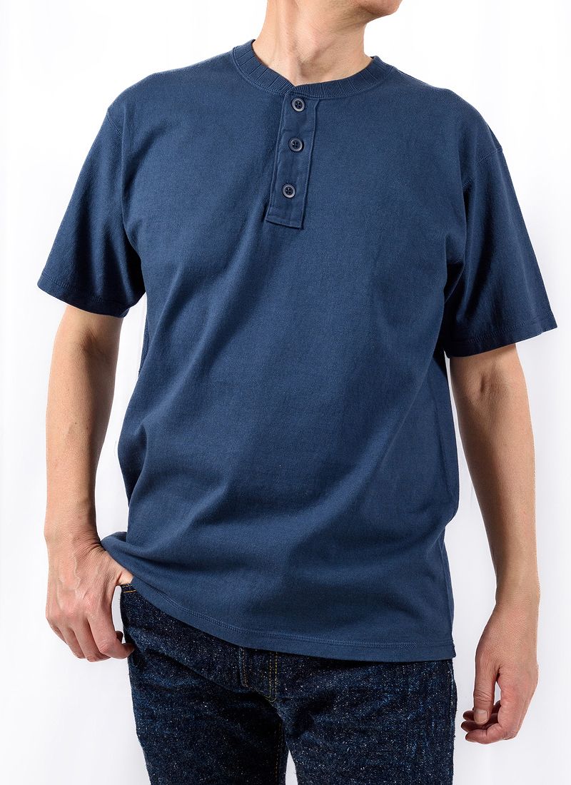 SGT2401 The Strike Gold Heavy Henry-neck T-shirts