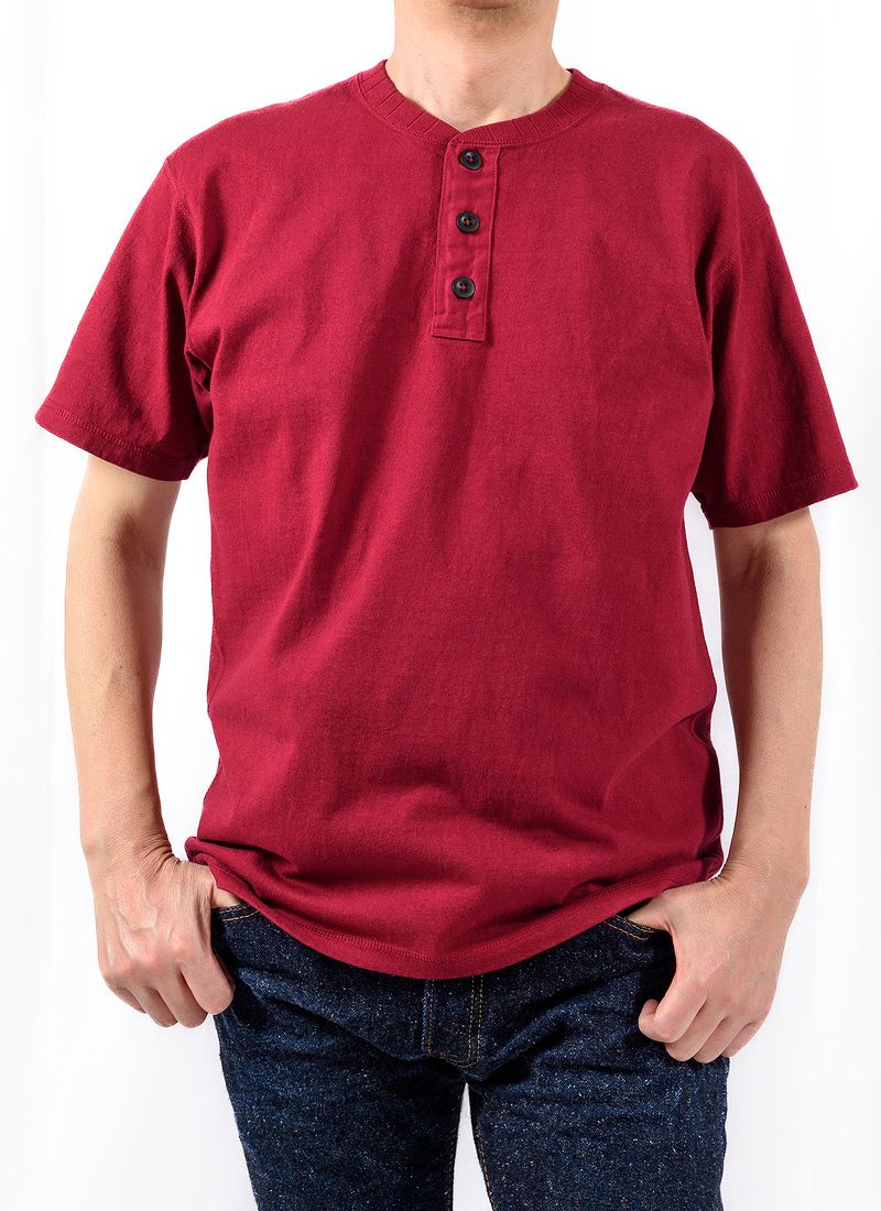 SGT2401 The Strike Gold Heavy Henry-neck T-shirts