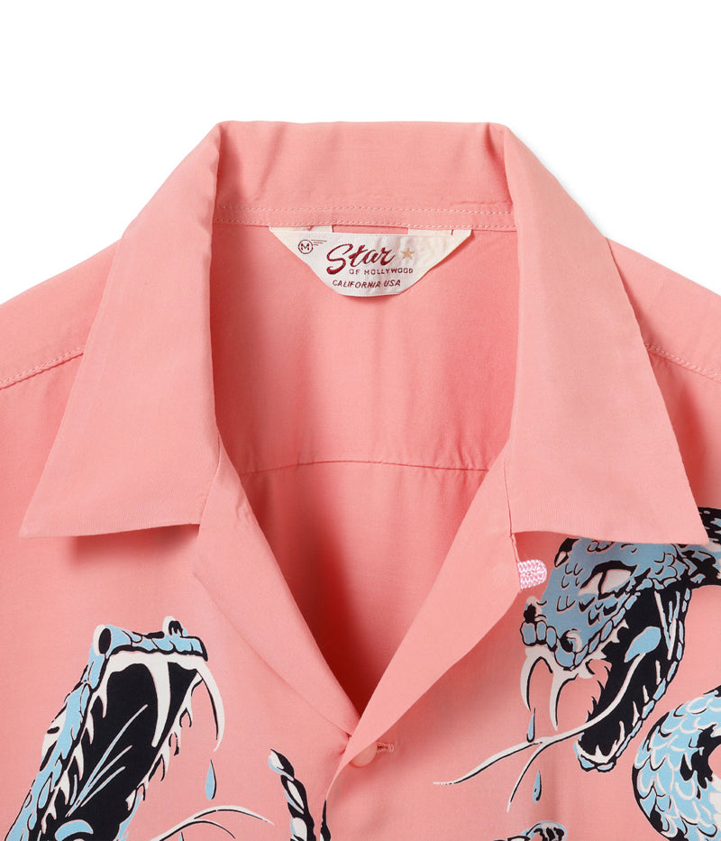 SH39486 / STAR OF HOLLY WOOD HIGH DENSITY RAYON OPEN SHIRT “RATTLE SNAKE”