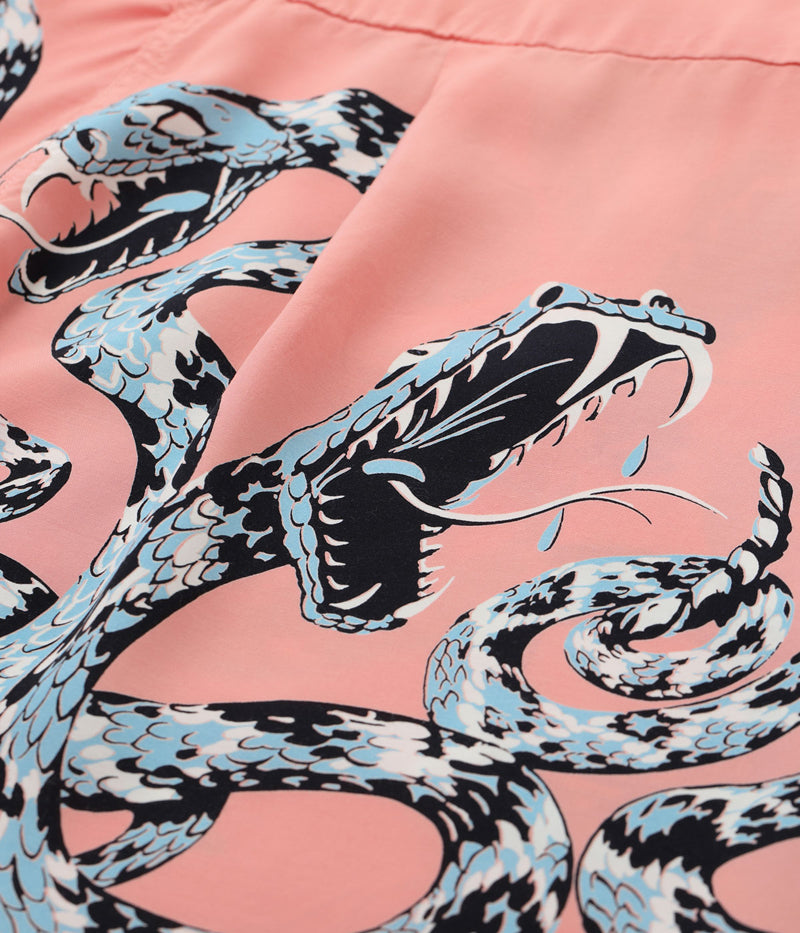SH39486 / STAR OF HOLLY WOOD HIGH DENSITY RAYON OPEN SHIRT “RATTLE SNAKE”