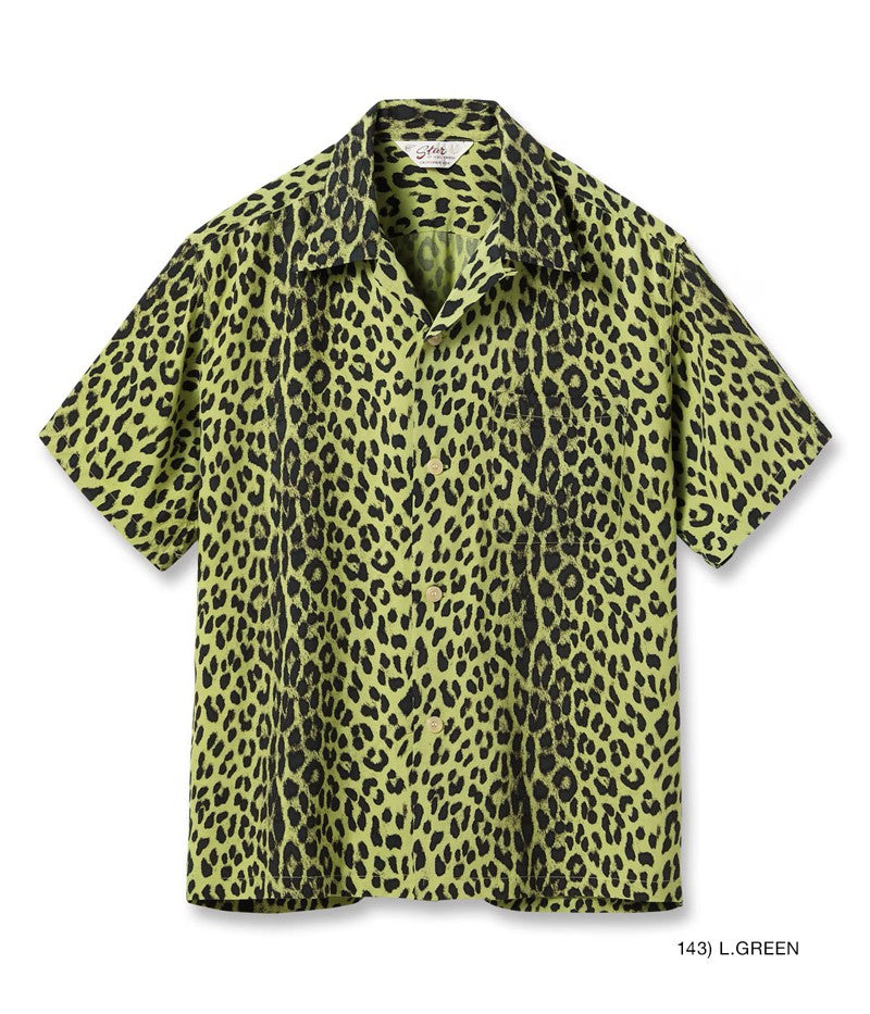 SH39490 / STAR OF HOLLY WOOD HIGH DENSITY RAYON OPEN SHIRT “LEOPARD”