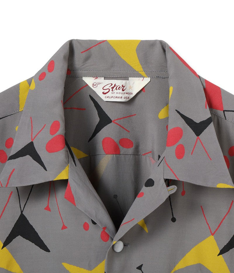 SH39492 / STAR OF HOLLY WOOD HIGH DENSITY RAYON OPEN SHIRT “ATOMIC”