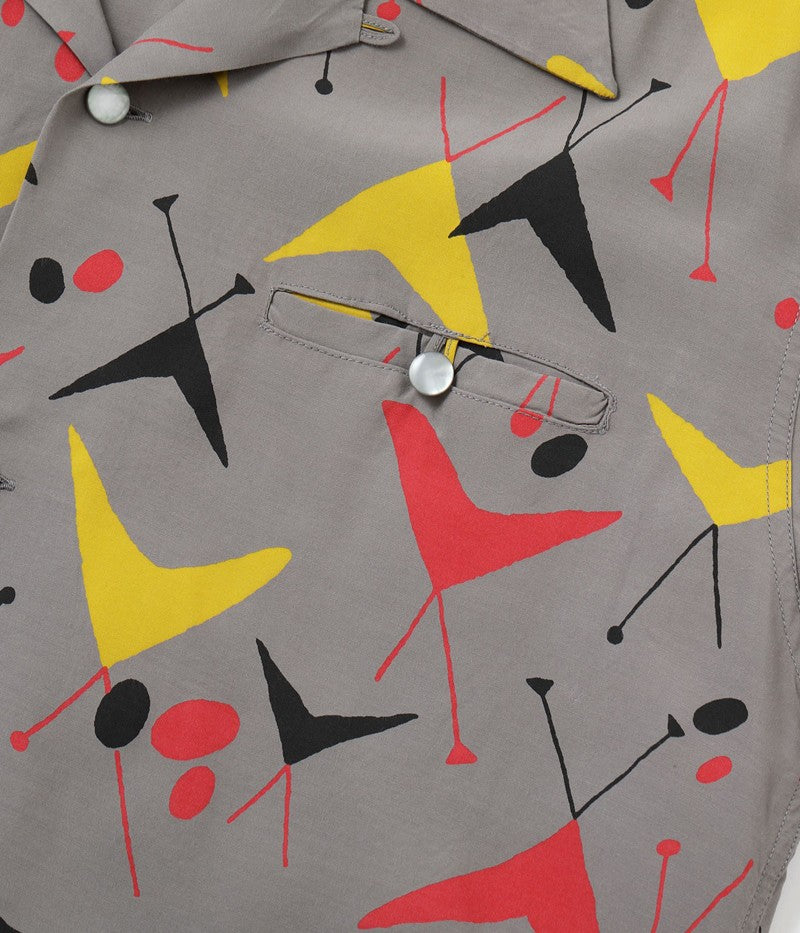 SH39492 / STAR OF HOLLY WOOD HIGH DENSITY RAYON OPEN SHIRT “ATOMIC”