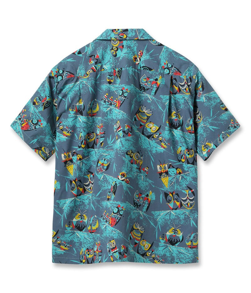 SH39494 / STAR OF HOLLY WOOD TYPEWRITER COTTON OPEN SHIRT “OWL”