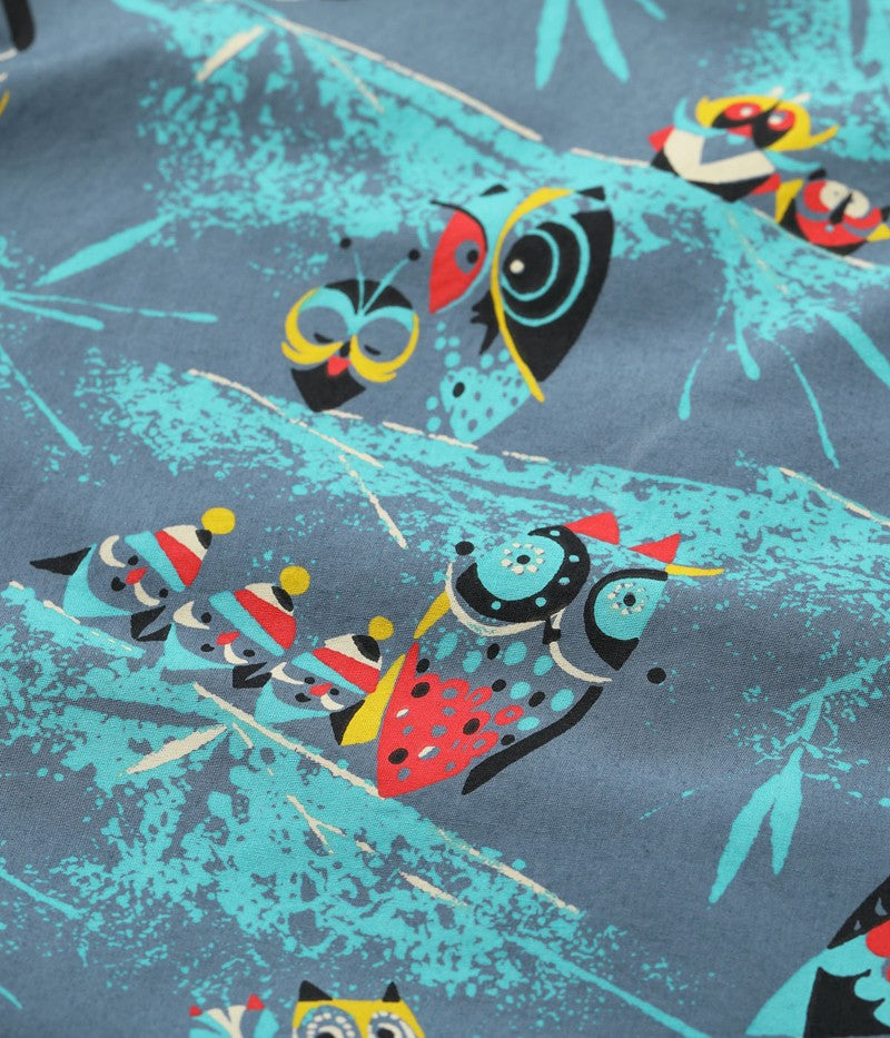 SH39494 / STAR OF HOLLY WOOD TYPEWRITER COTTON OPEN SHIRT “OWL”