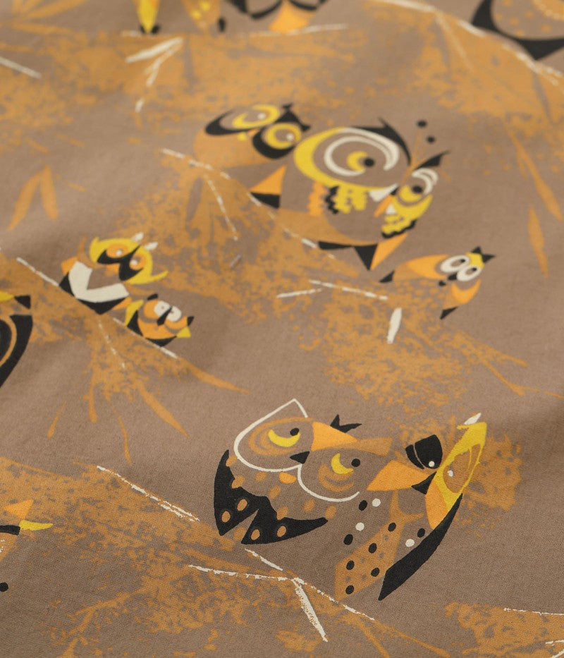SH39494 / STAR OF HOLLY WOOD TYPEWRITER COTTON OPEN SHIRT “OWL”