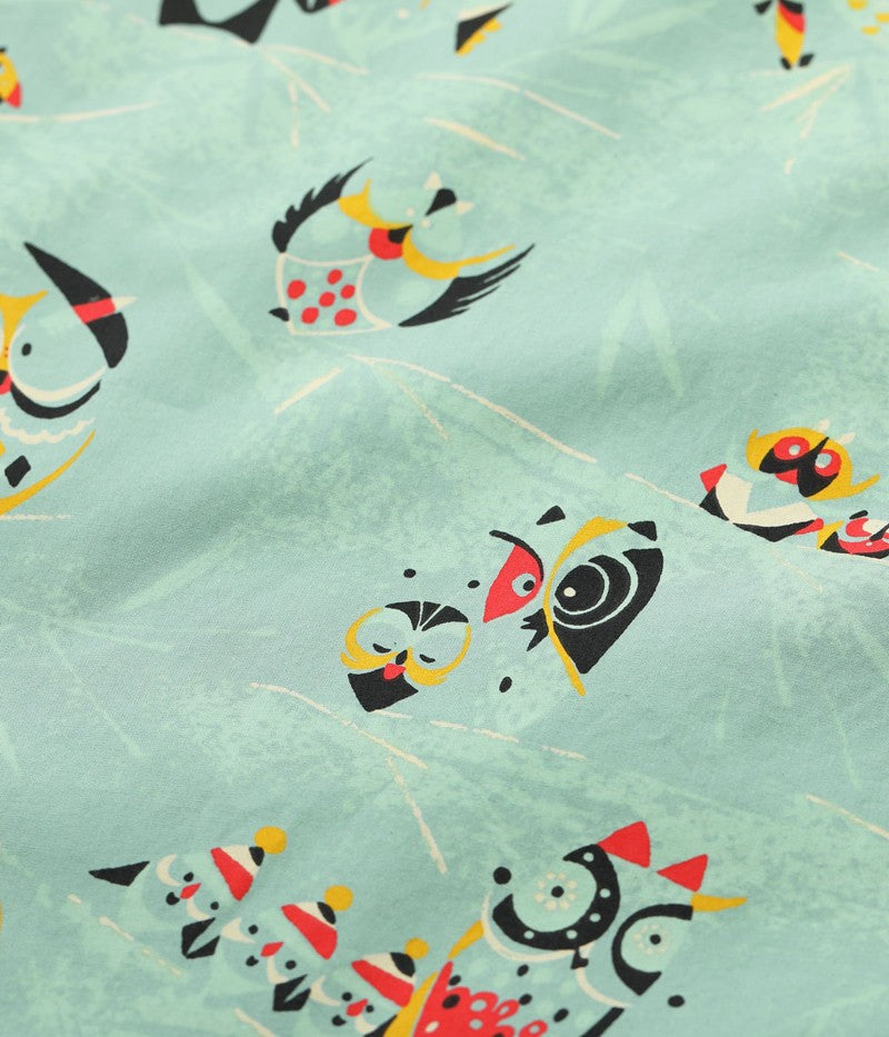 SH39494 / STAR OF HOLLY WOOD TYPEWRITER COTTON OPEN SHIRT “OWL”