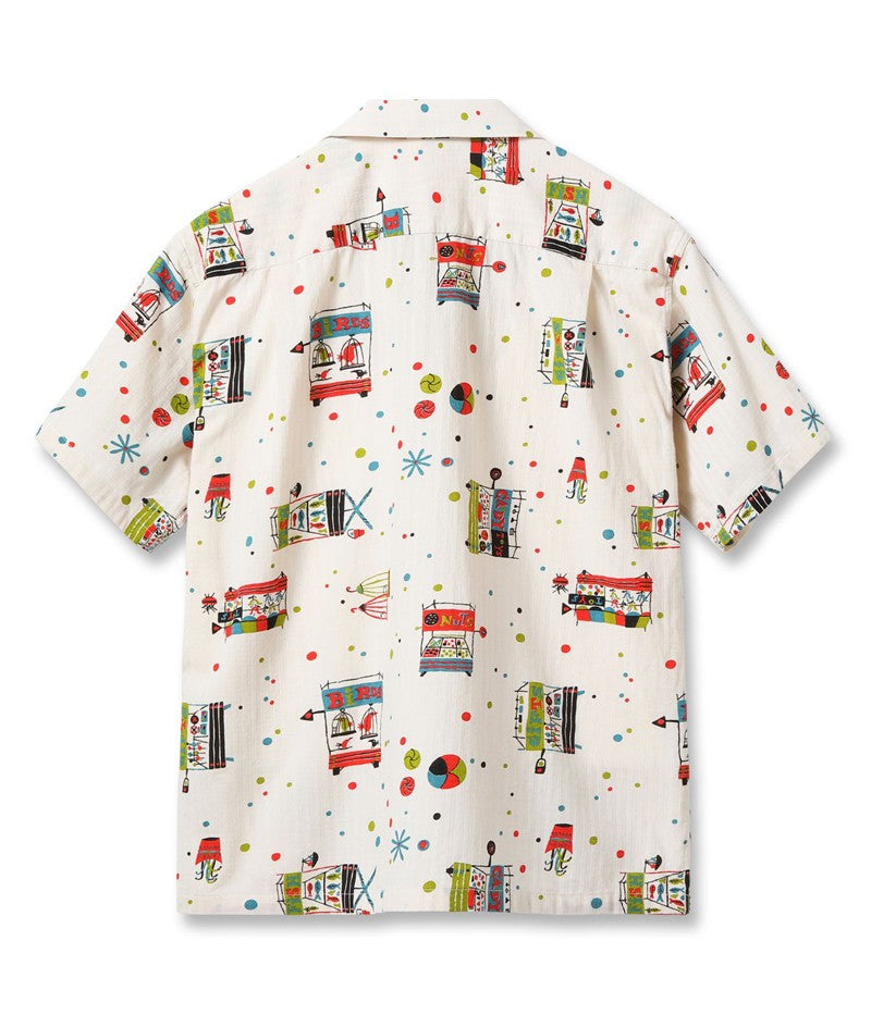 SH39497 / STAR OF HOLLY WOOD DOBBY COTTON OPEN SHIRT “STREET STALL”