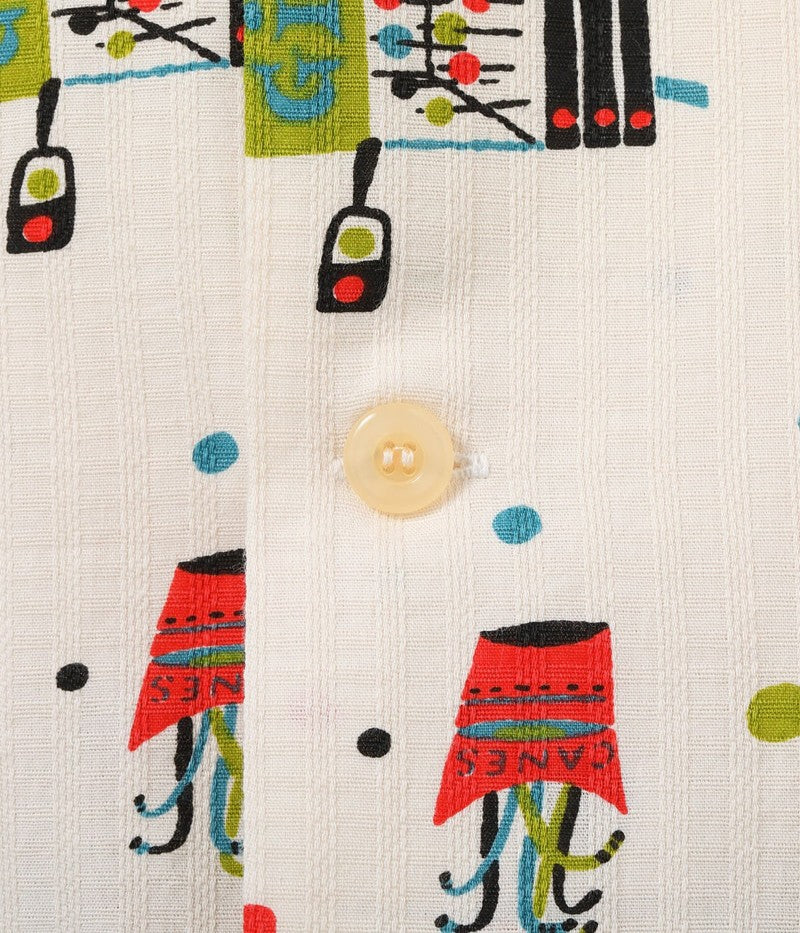 SH39497 / STAR OF HOLLY WOOD DOBBY COTTON OPEN SHIRT “STREET STALL”