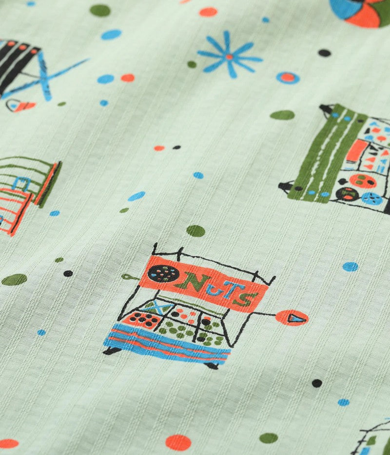 SH39497 / STAR OF HOLLY WOOD DOBBY COTTON OPEN SHIRT “STREET STALL”