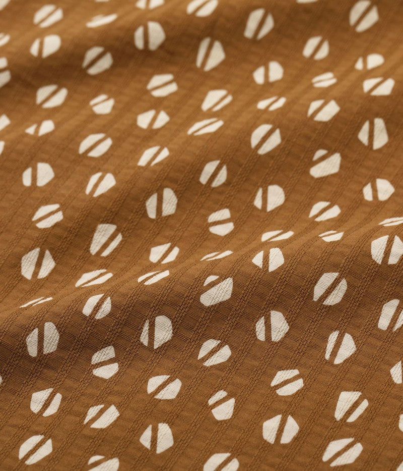 SH39498 / STAR OF HOLLY WOOD DOBBY COTTON OPEN SHIRT “BLUE MOUNTAIN”