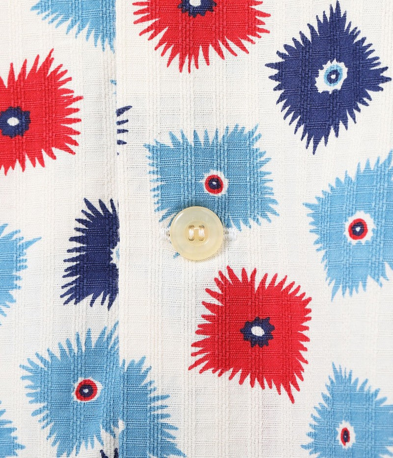 SH39499 / STAR OF HOLLY WOOD DOBBY COTTON OPEN SHIRT “EXPLOSION”