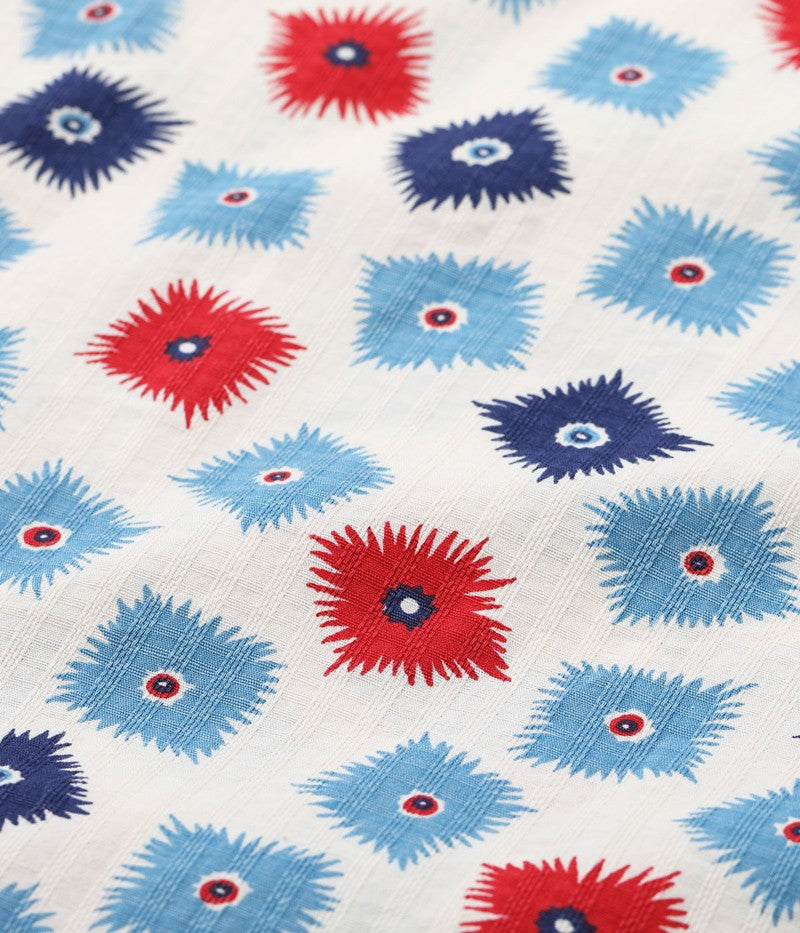 SH39499 / STAR OF HOLLY WOOD DOBBY COTTON OPEN SHIRT “EXPLOSION”