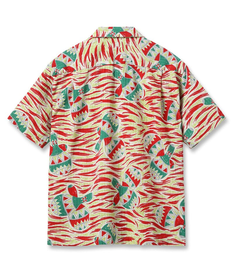SH39500 / STAR OF HOLLY WOOD DOBBY COTTON OPEN SHIRT “MARACAS”